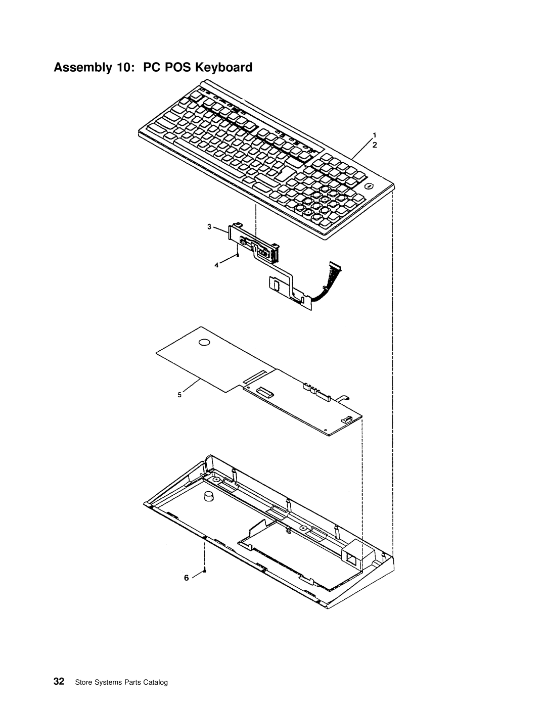 IBM 4693 DBCS FAMILY, 4694 DBCS FAMILY manual Assembly 10 PC POS Keyboard 