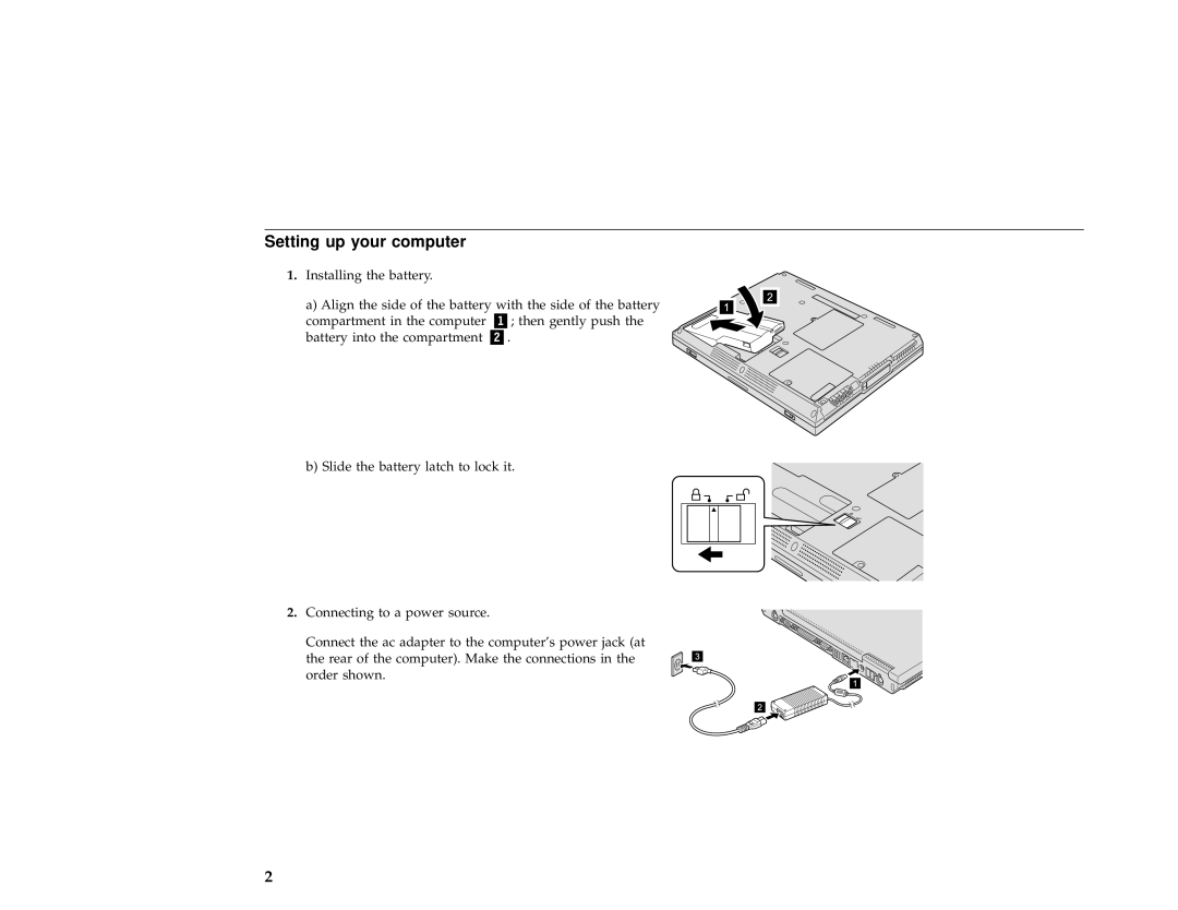 IBM 46P4547 setup guide Setting up your computer 