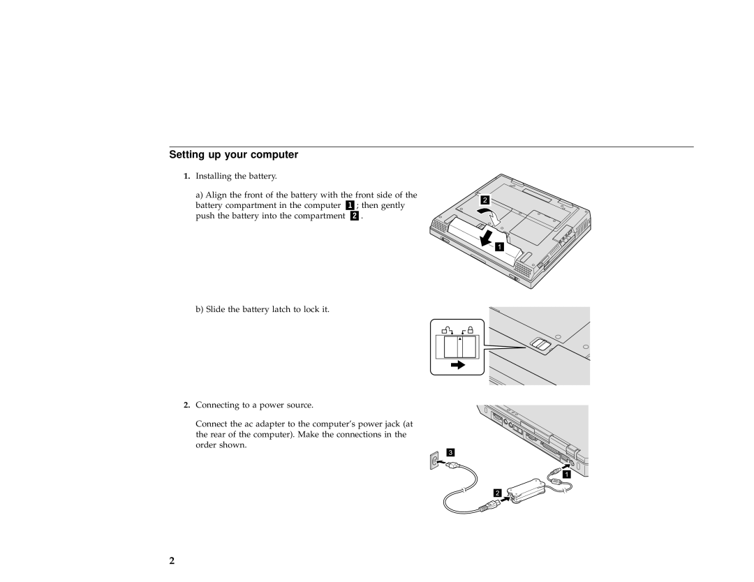 IBM 46P4842 setup guide Setting up your computer 