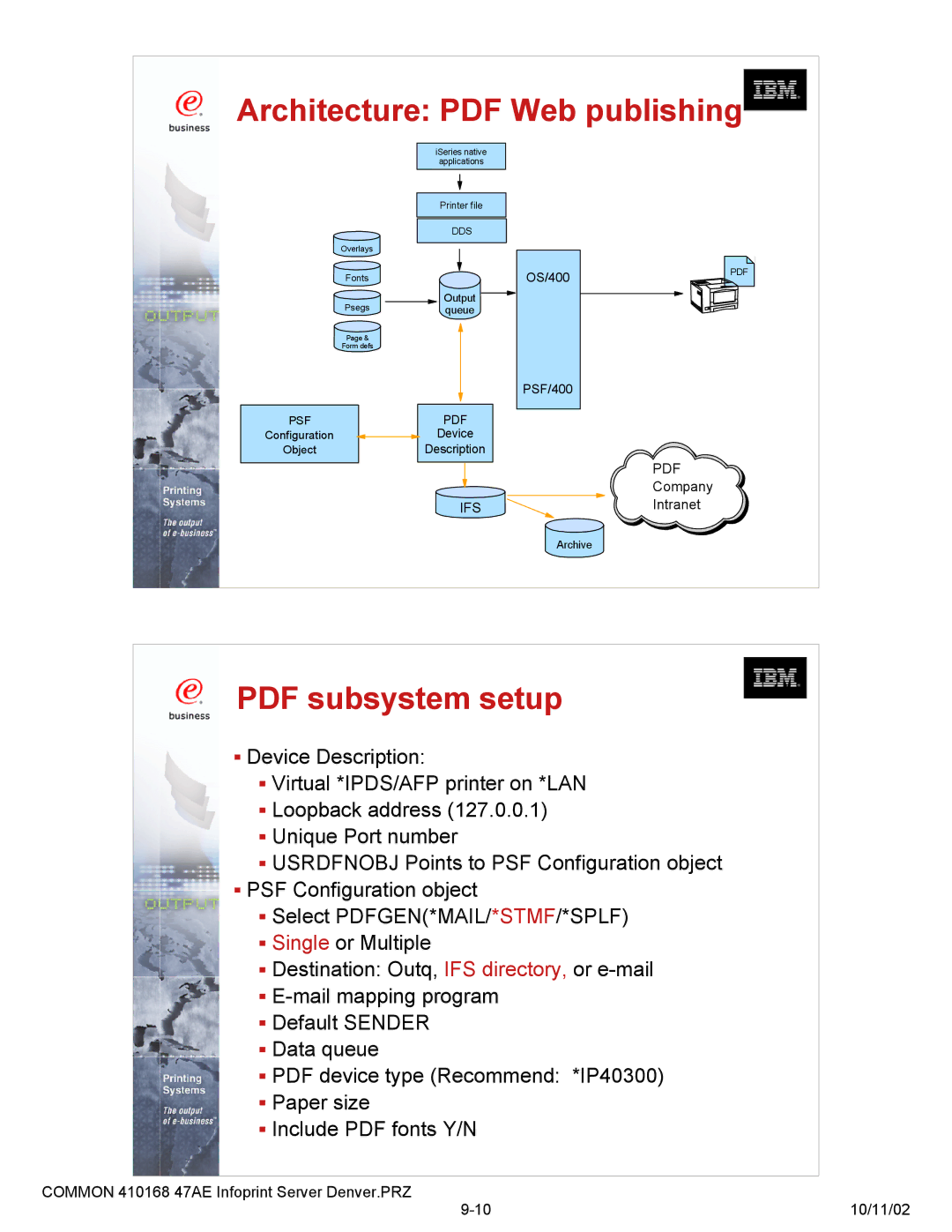 IBM 47AE - 410168 manual Ifs 