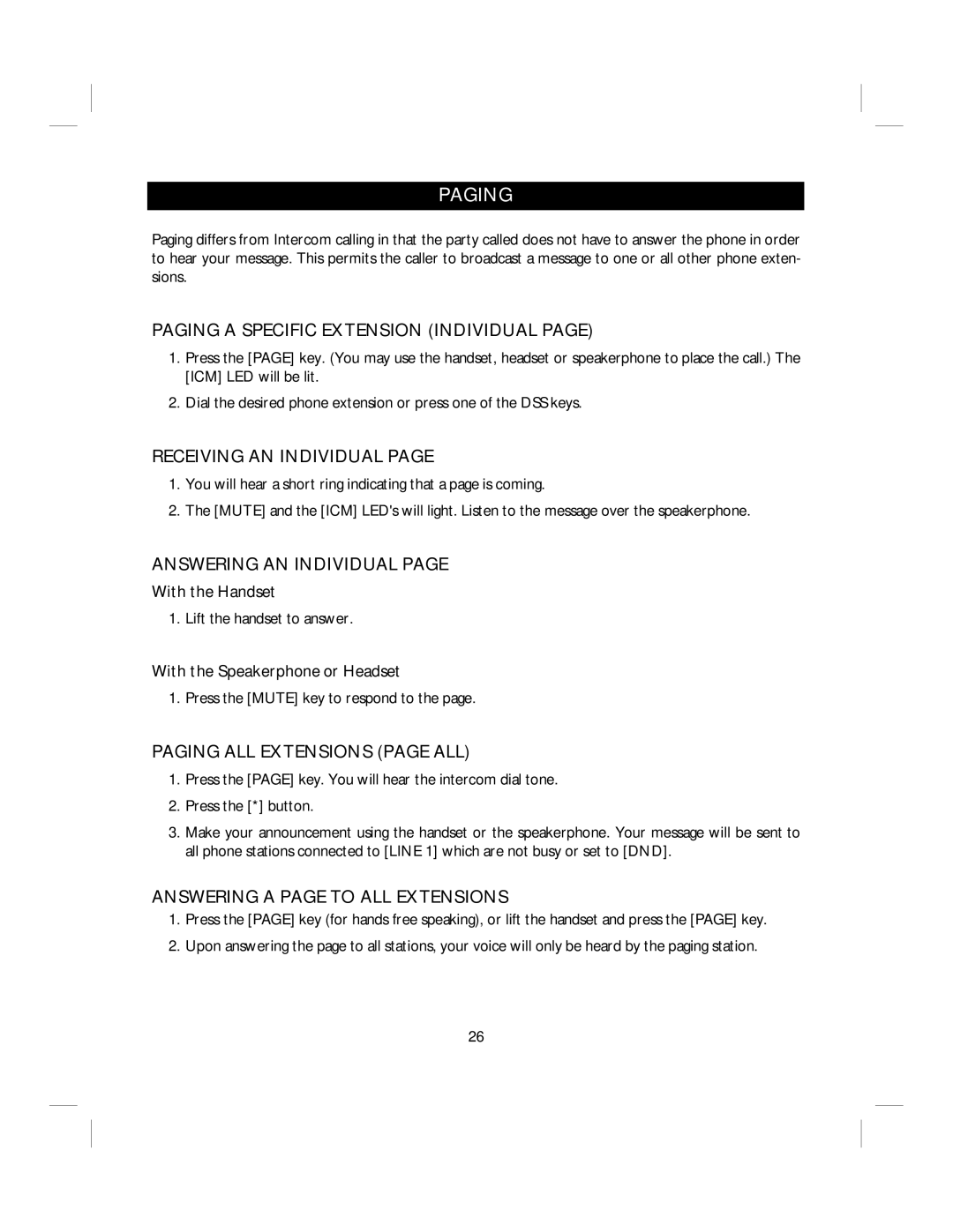 IBM 4900, 412CID installation and operation guide Paging 