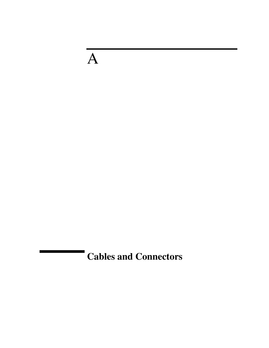 IBM 4986B LanProbe manual Cables and Connectors 