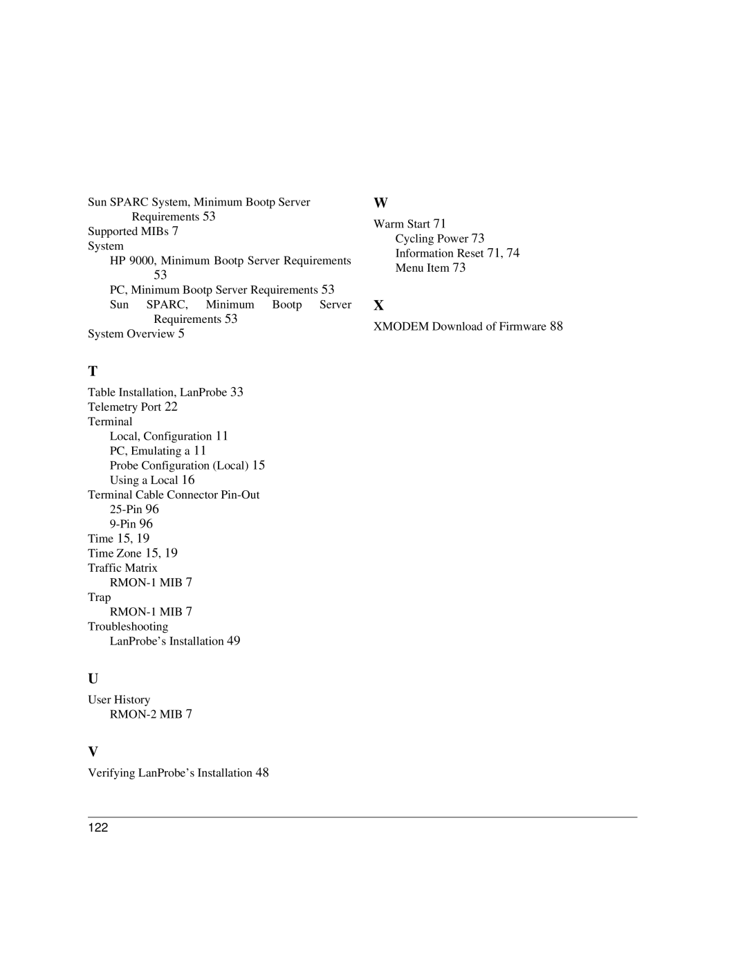 IBM 4986B LanProbe manual 122 