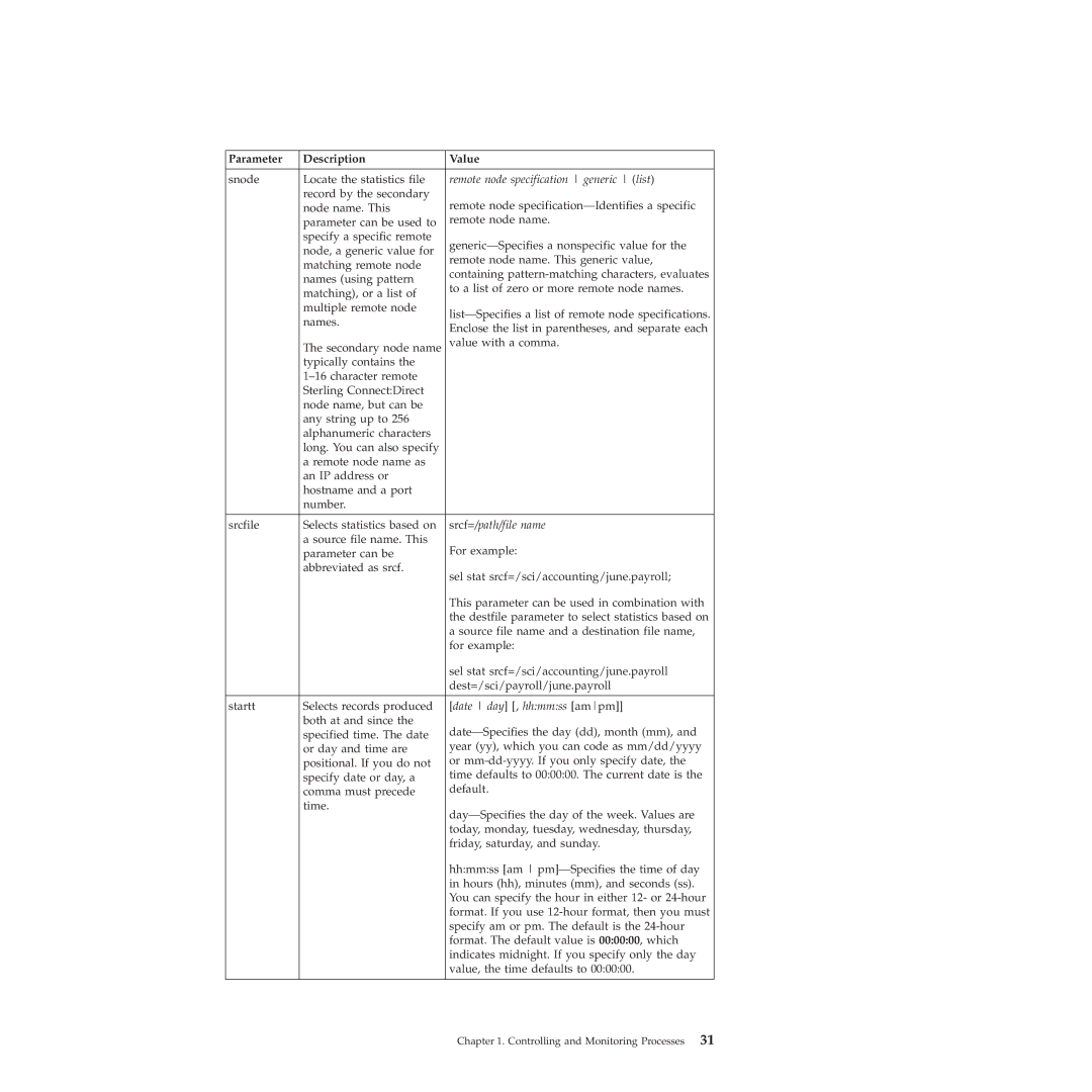 IBM 4J manual Srcf=/path/file name, Date day , hhmmss ampm 