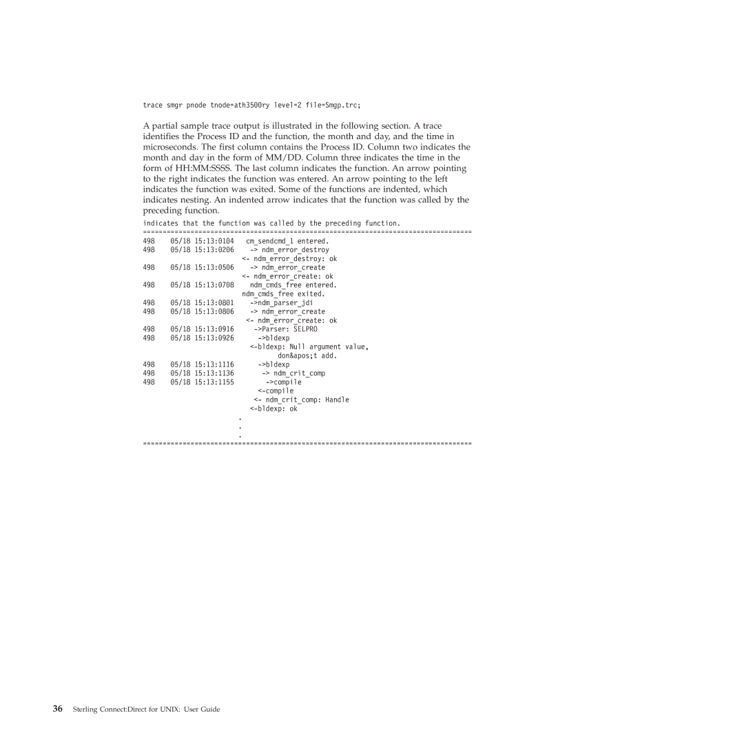 IBM 4J manual Trace smgr pnode tnode=ath3500ry level=2 file=Smgp.trc 