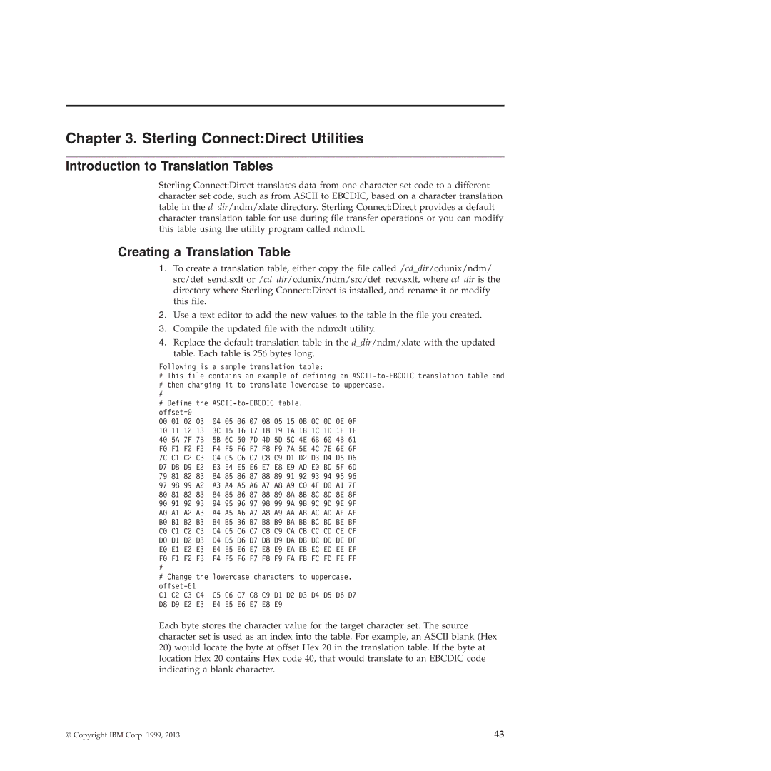 IBM 4J manual Introduction to Translation Tables, Creating a Translation Table 