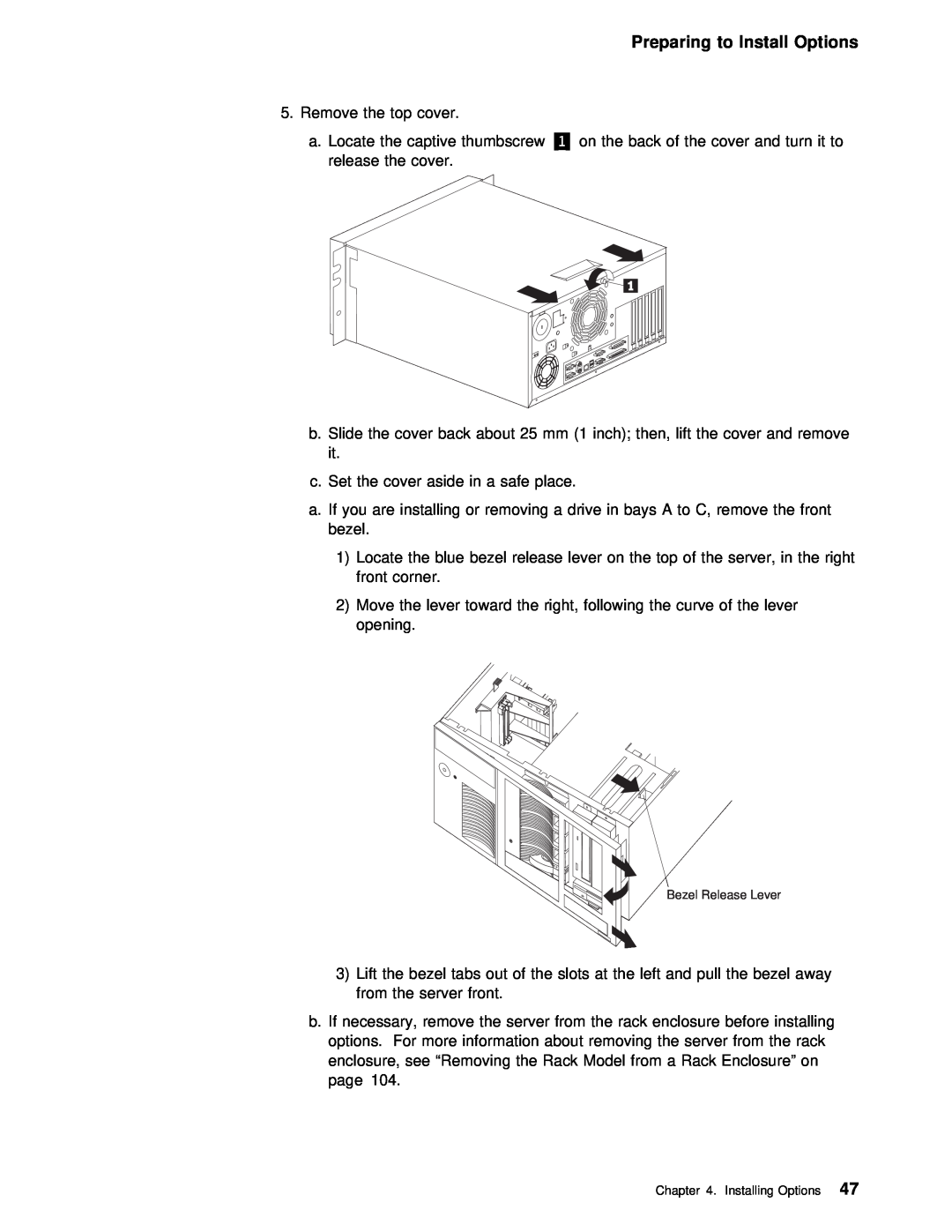IBM 5000 manual Preparing to Install Options 