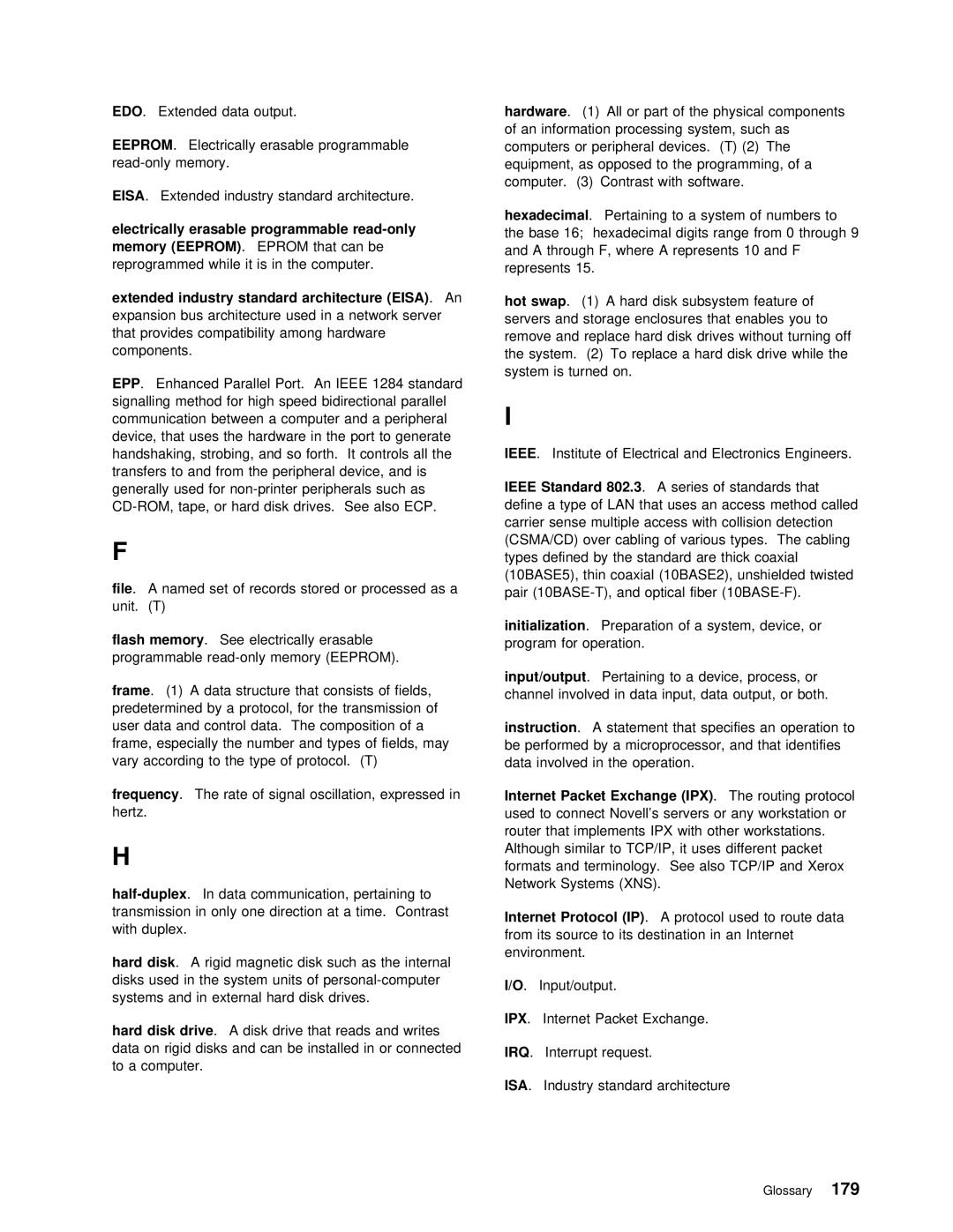 IBM 5000 manual Edo, Hexadecimal 