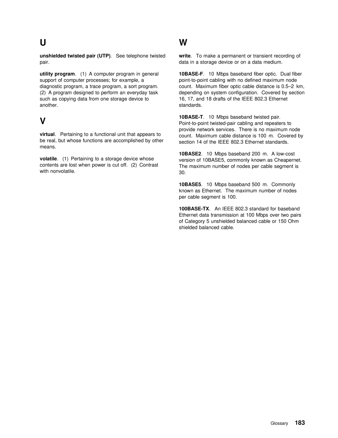 IBM 5000 manual Utp 