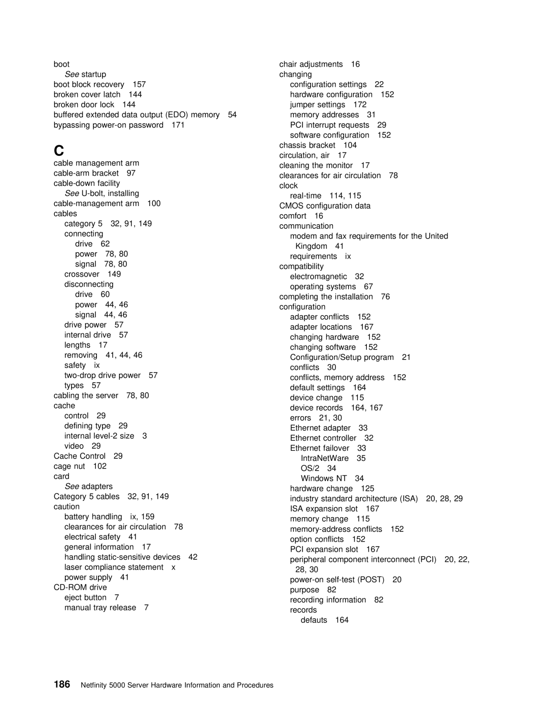 IBM 5000 manual Isa, Expansion Slot 167 