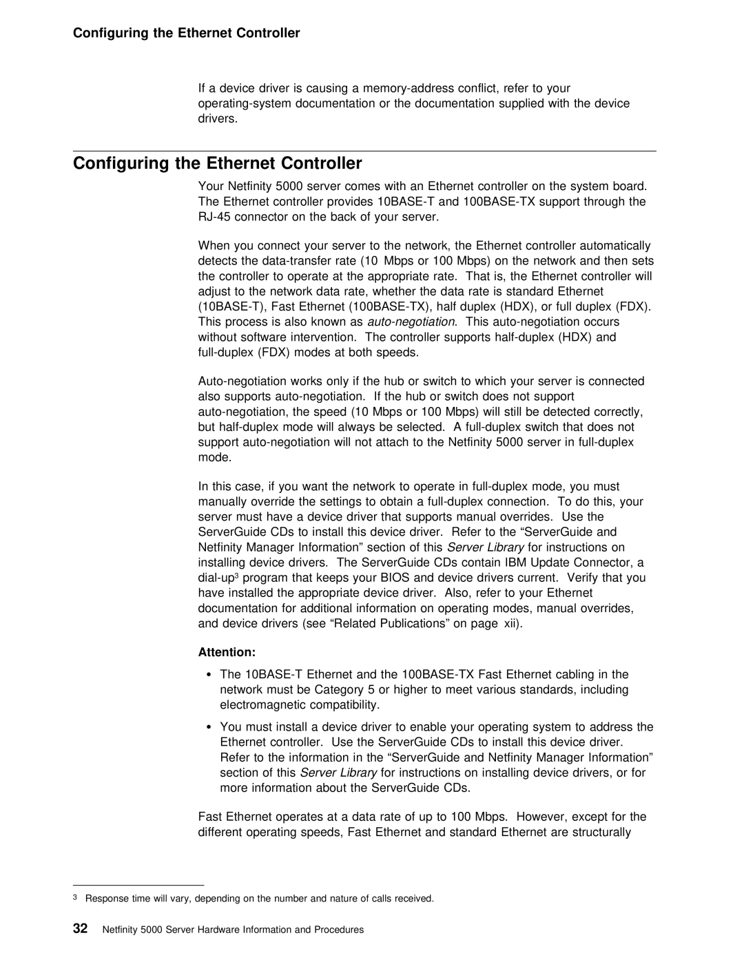 IBM 5000 manual Configuring the Ethernet Controller, Hdx 