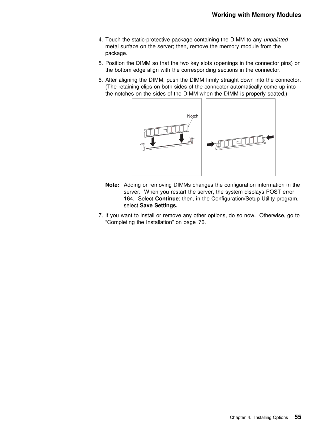 IBM 5000 manual Dimm 