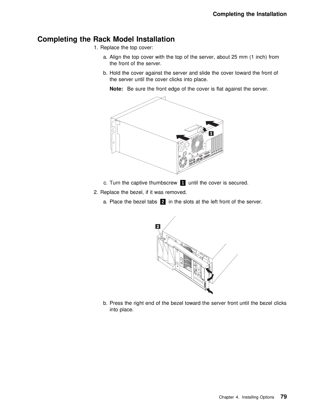 IBM 5000 manual Completing the Rack Model Installation 