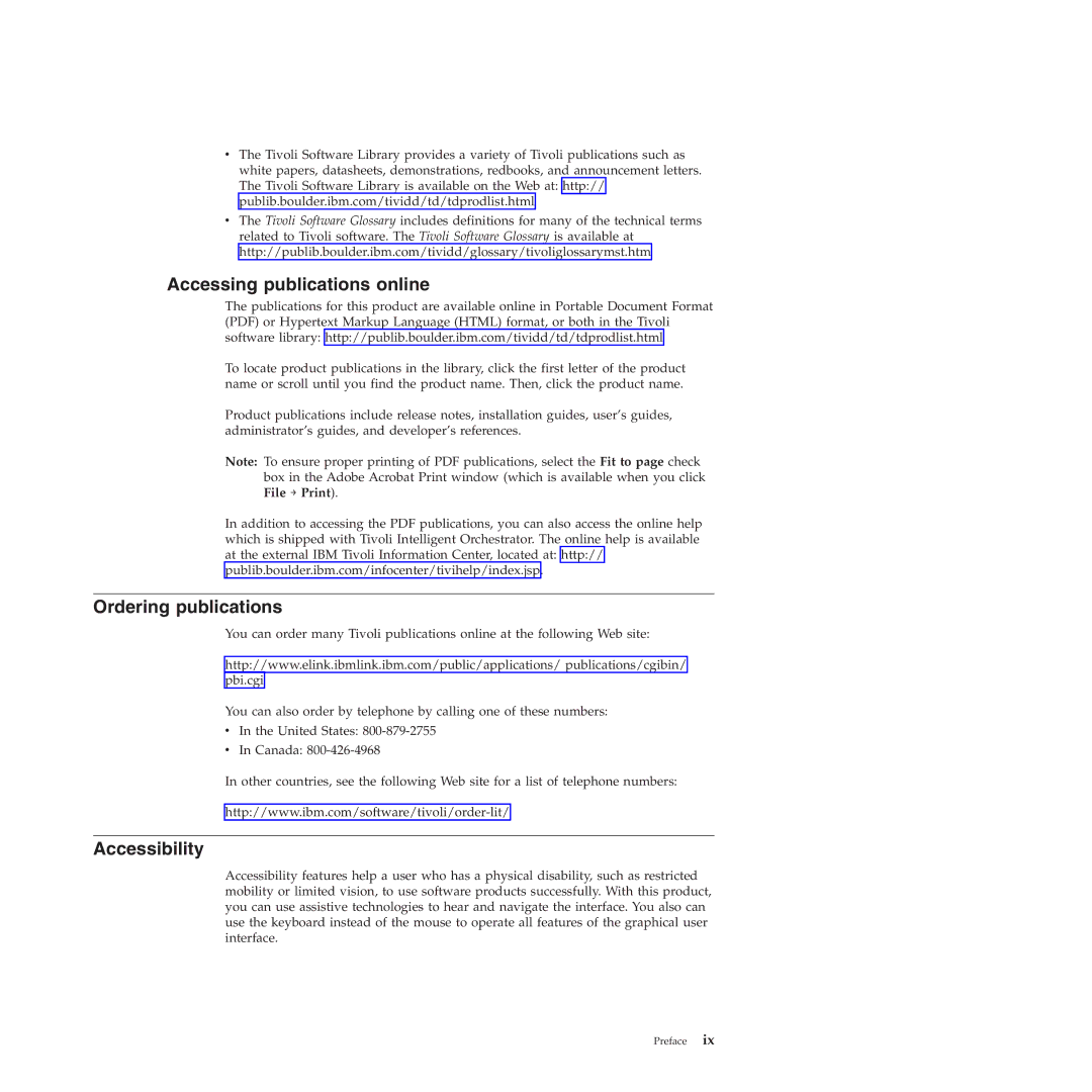 IBM 51 manual Accessing publications online, Ordering publications, Accessibility 