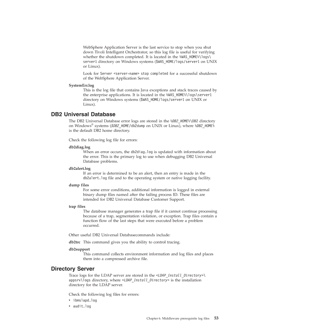 IBM 51 manual DB2 Universal Database, Directory Server 