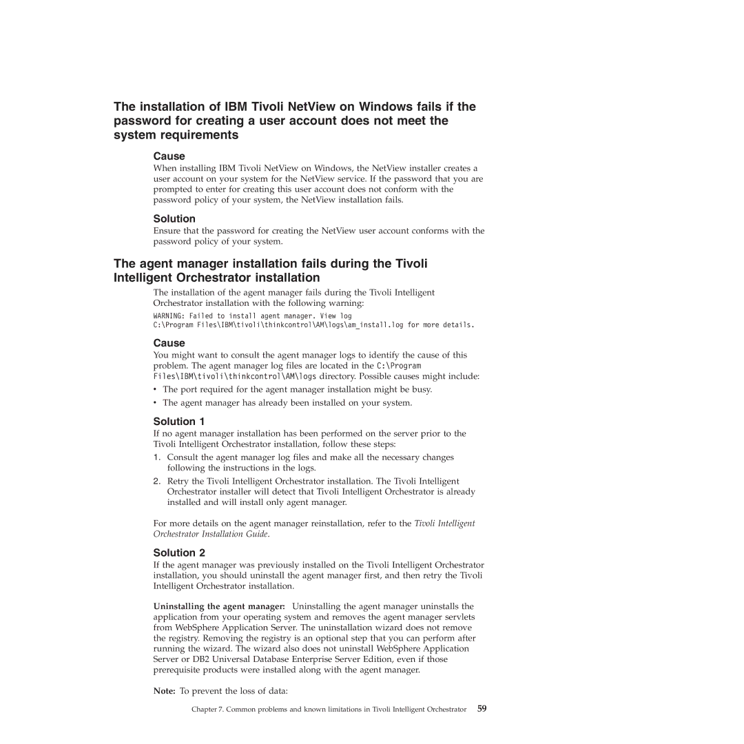 IBM 51 manual Cause 