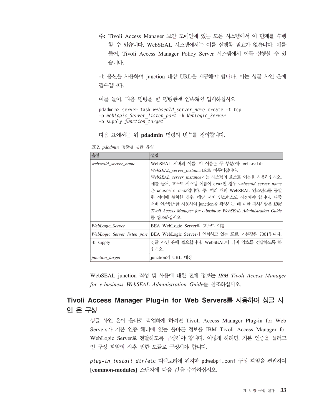 IBM 5.1 manual Tivoli Access Manager Plug-in for Web Servers, Junction URL, Pdadmin, Plug-ininstalldir/etc pdwebpi.conf 