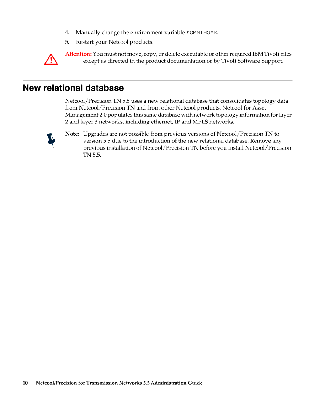 IBM 5.5 manual New relational database 