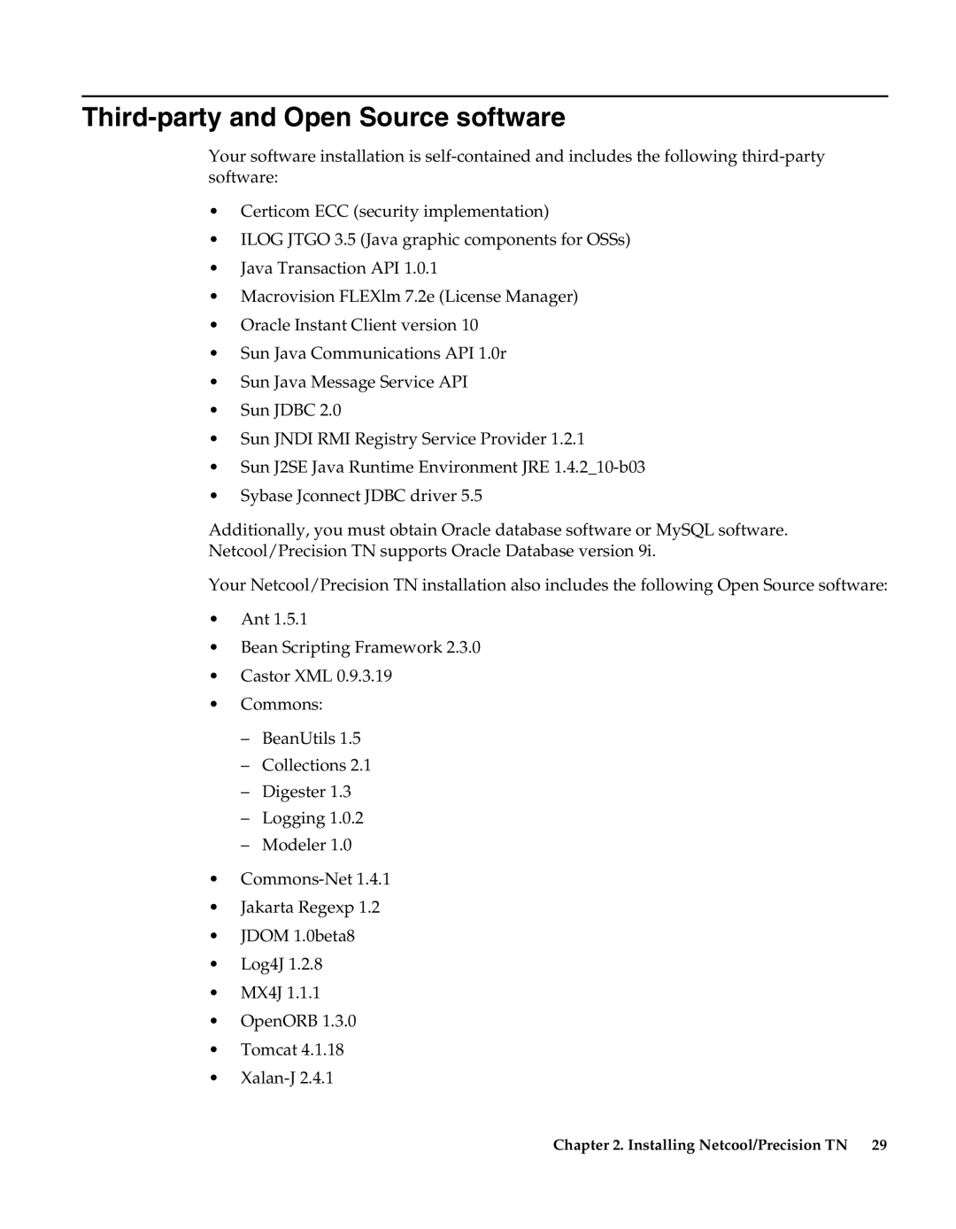 IBM 5.5 manual Third-party and Open Source software 