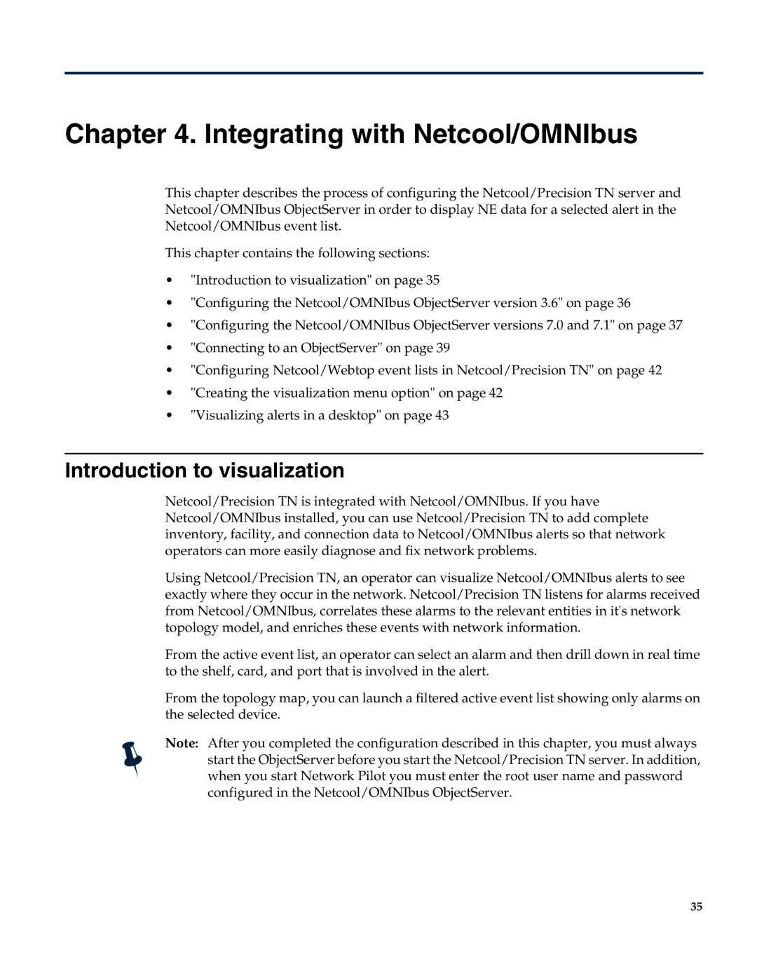 IBM 5.5 manual Integrating with Netcool/OMNIbus, Introduction to visualization 