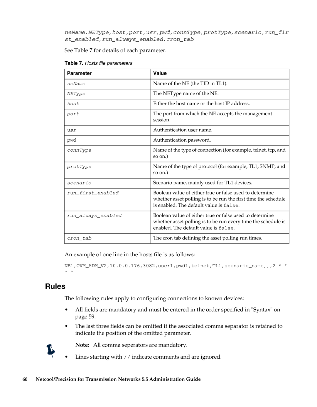 IBM 5.5 manual Rules, See for details of each parameter 