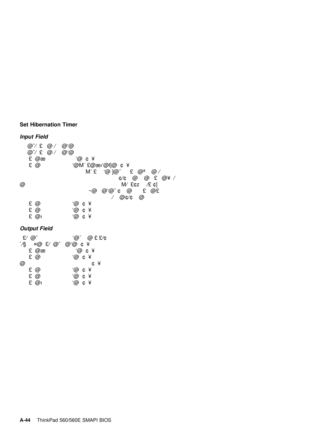 IBM 560E manual Set Hibernation 