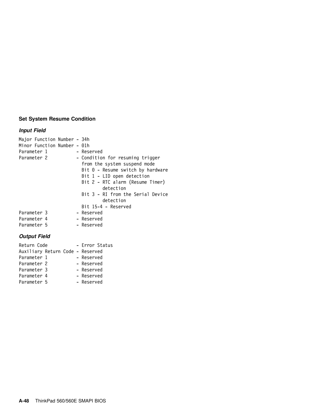 IBM 560E manual Set System Resume 