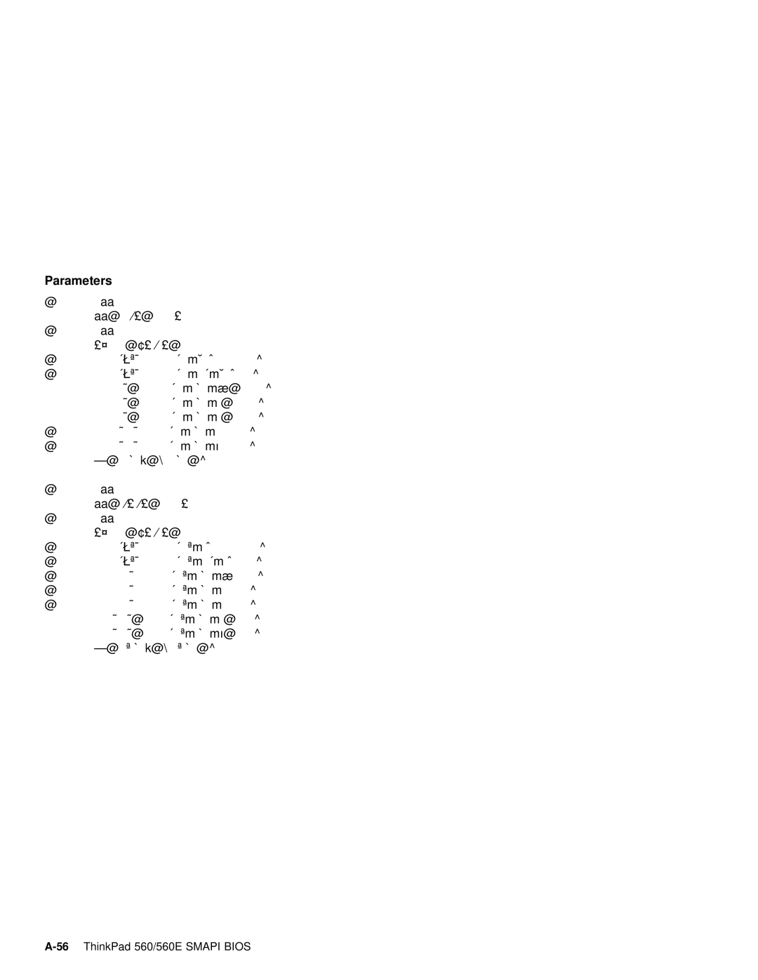 IBM 560E manual Input Parameter Typedef struct 