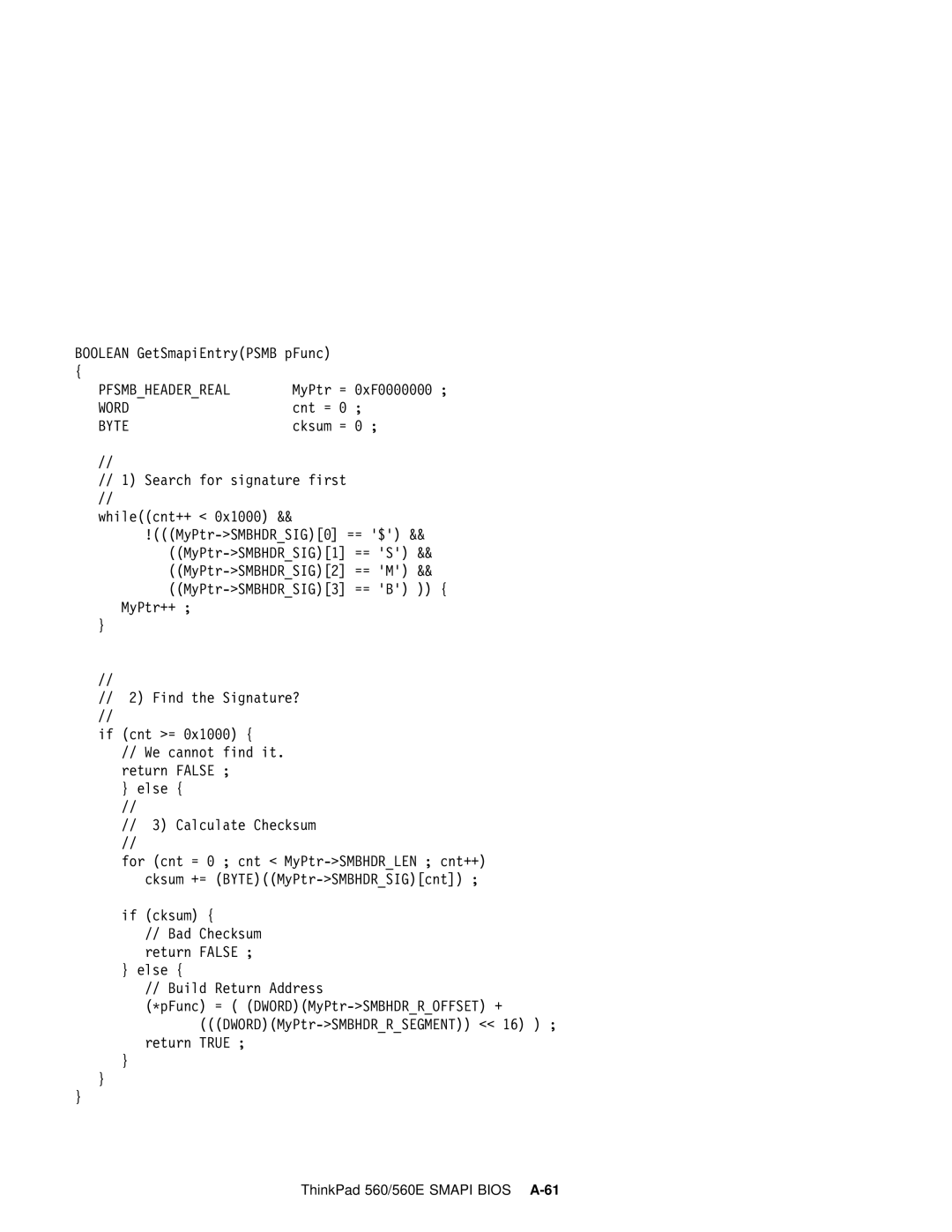 IBM 560E manual Pfsmbheaderreal 