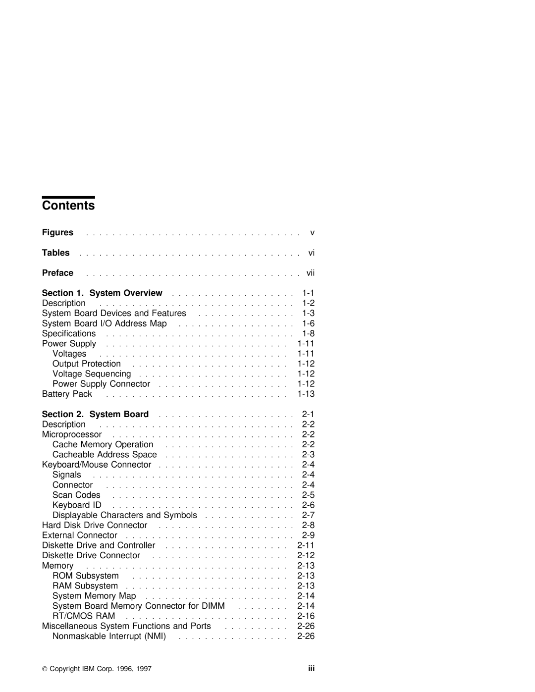 IBM 560E manual Contents 