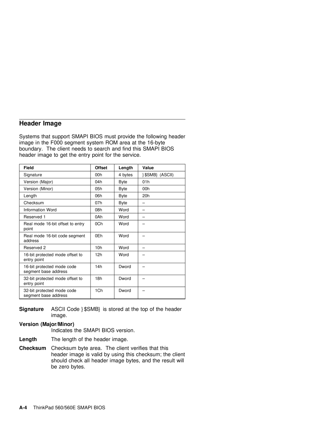 IBM 560E manual Bios 