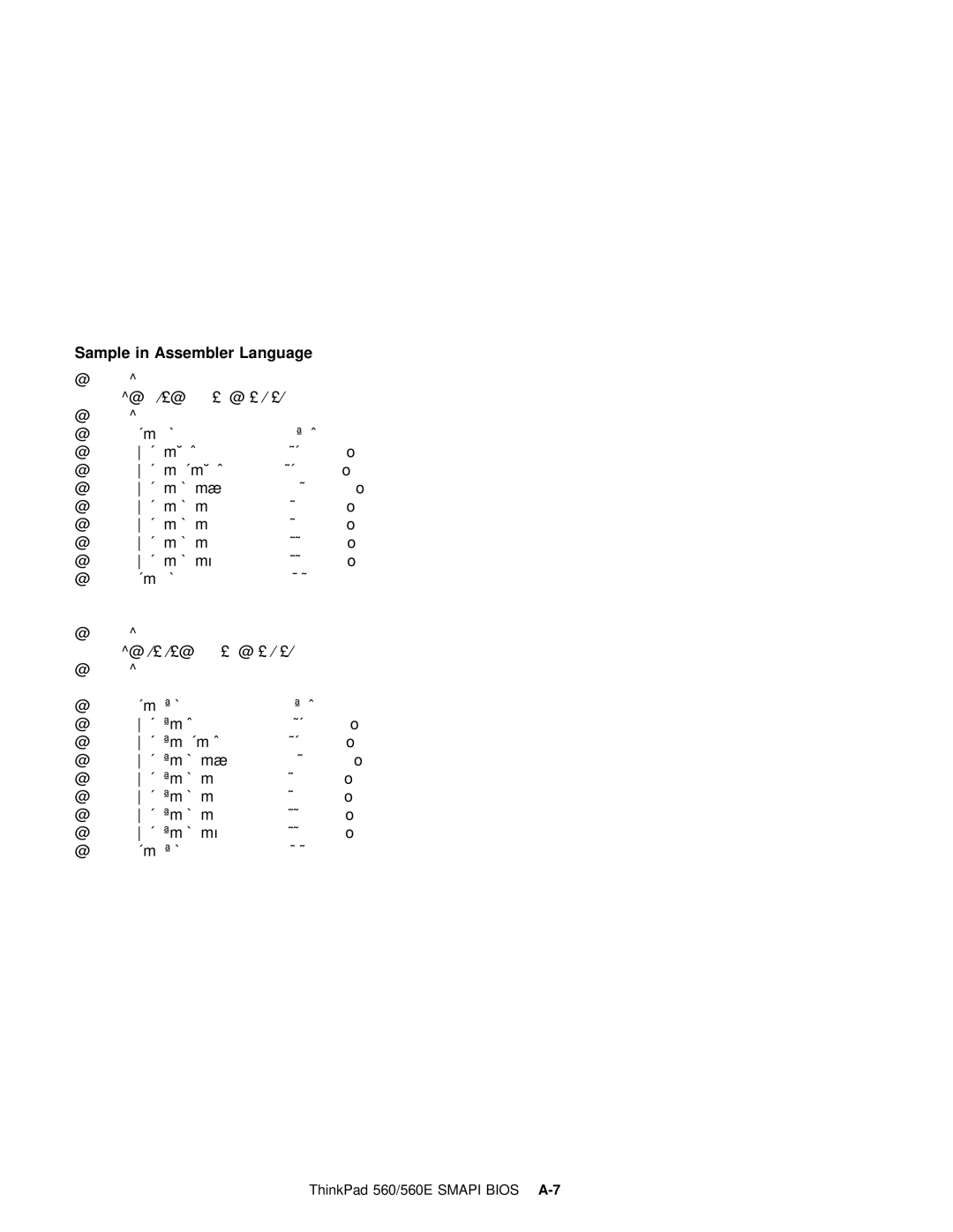 IBM 560E manual Sample in Assembler Language 