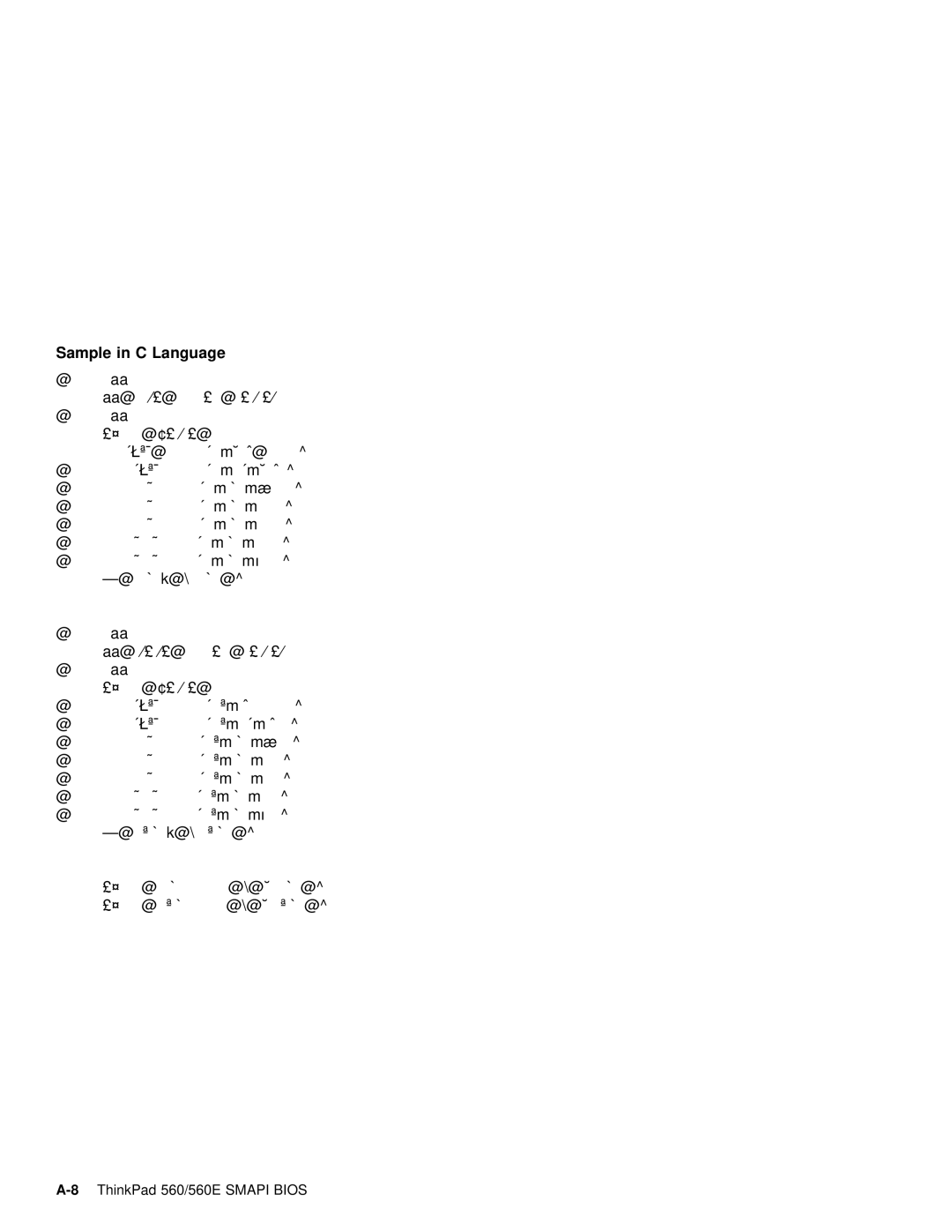 IBM 560E manual Sample in C Language 