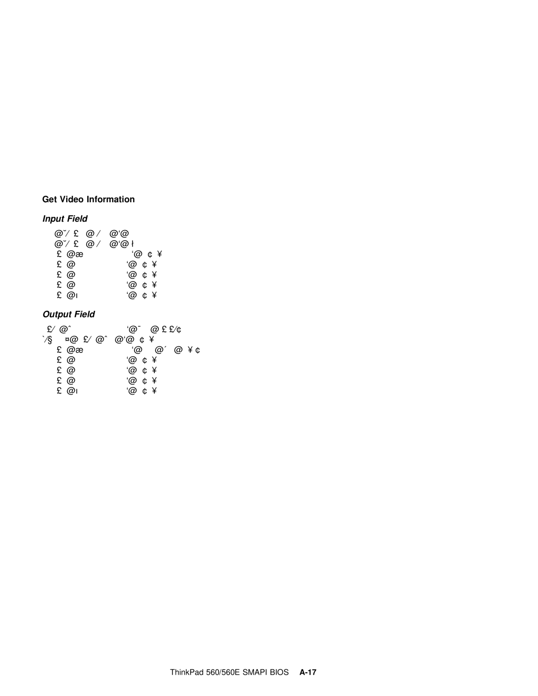 IBM 560E manual Get Video Information 