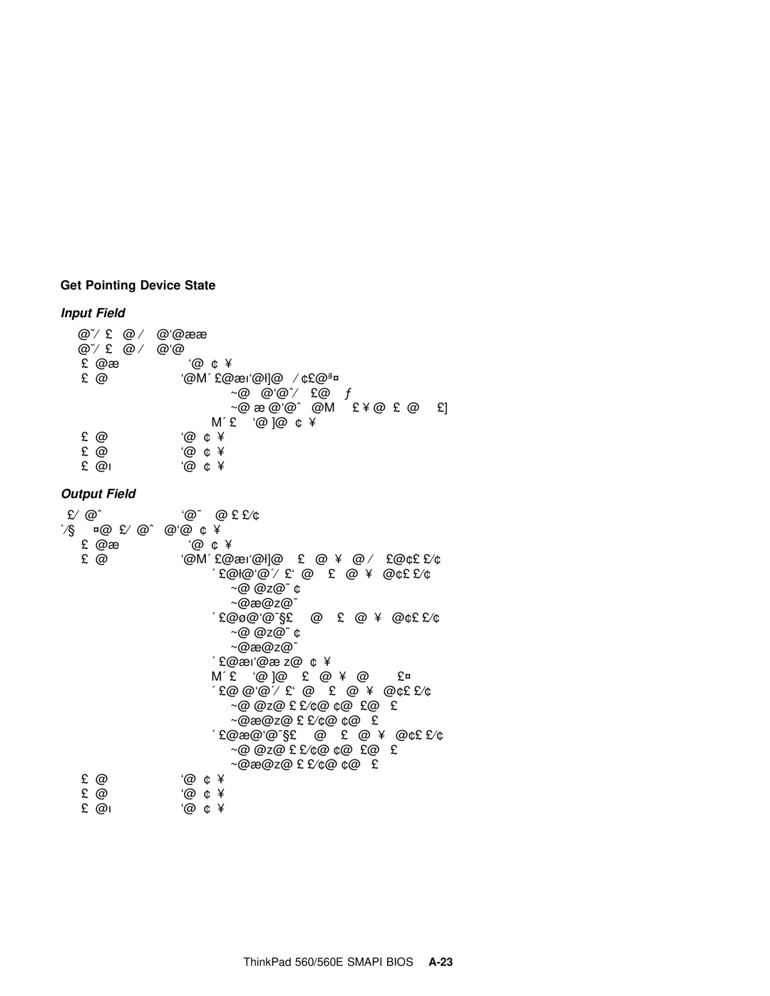 IBM 560E manual Get Pointing Device 