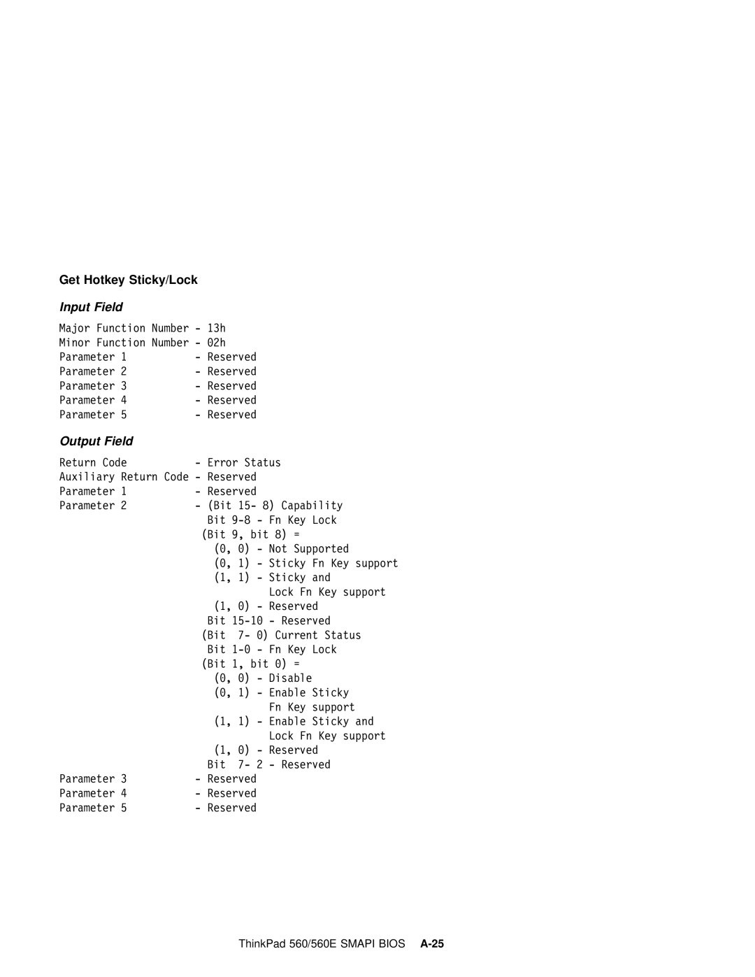 IBM 560E manual Input Field 