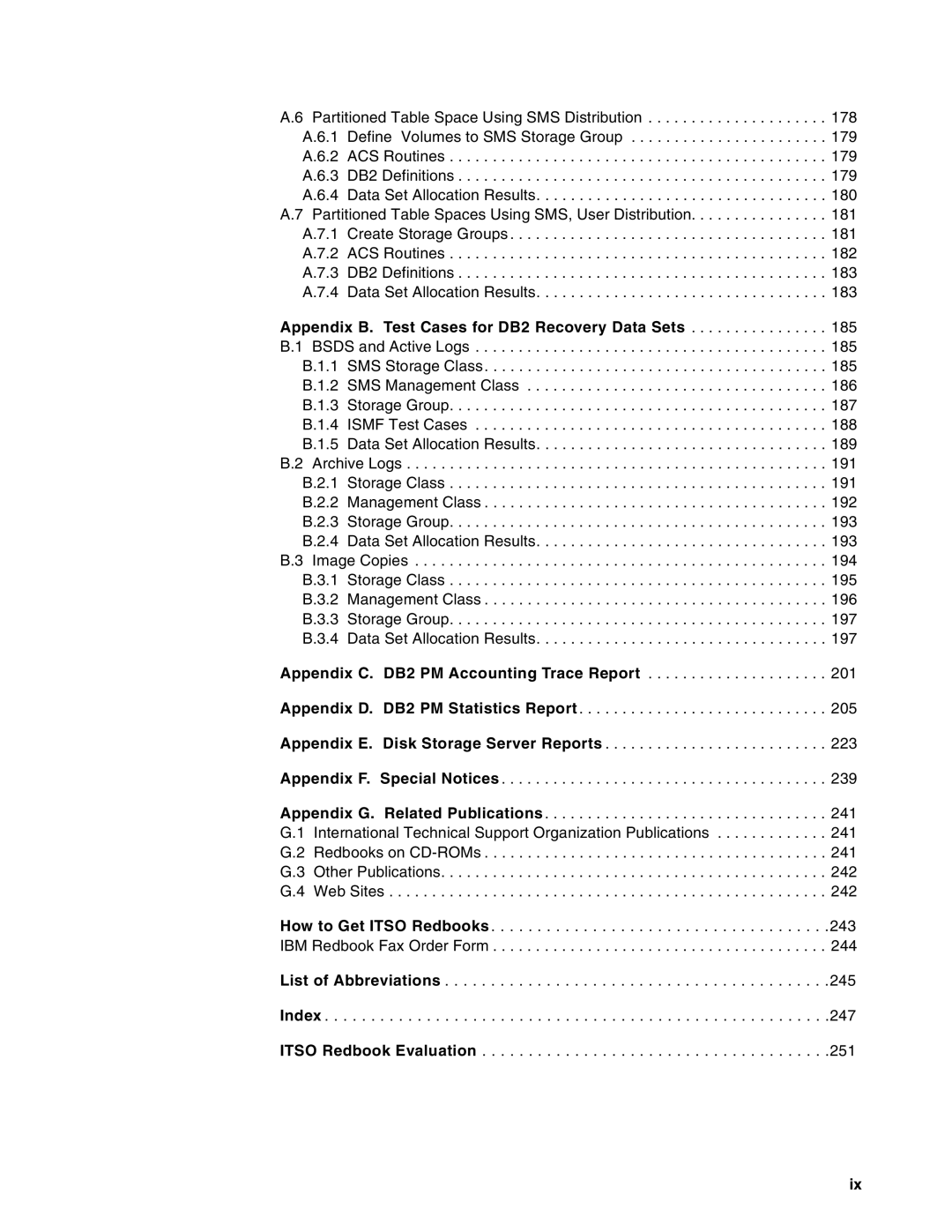 IBM 5695-DF1, 5655-DB2 manual List of Abbreviations Index Itso Redbook Evaluation 