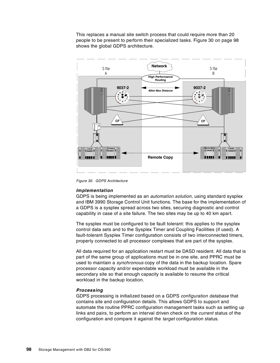 IBM 5655-DB2, 5695-DF1 manual Implementation, Processing 