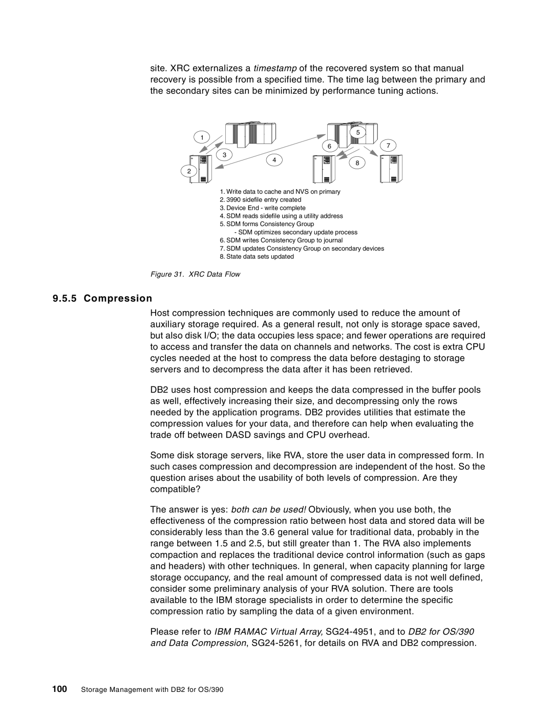 IBM 5655-DB2, 5695-DF1 manual Compression, XRC Data Flow 