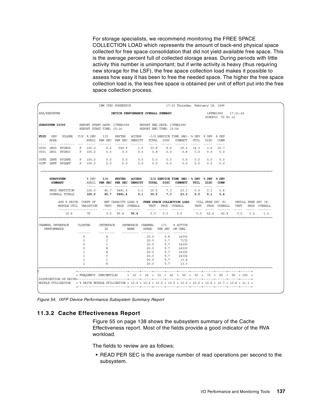 IBM 5695-DF1, 5655-DB2 manual Cache Effectiveness Report, 137 