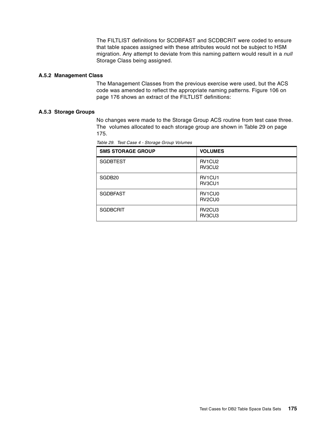 IBM 5695-DF1, 5655-DB2 manual Management Class, Storage Groups 