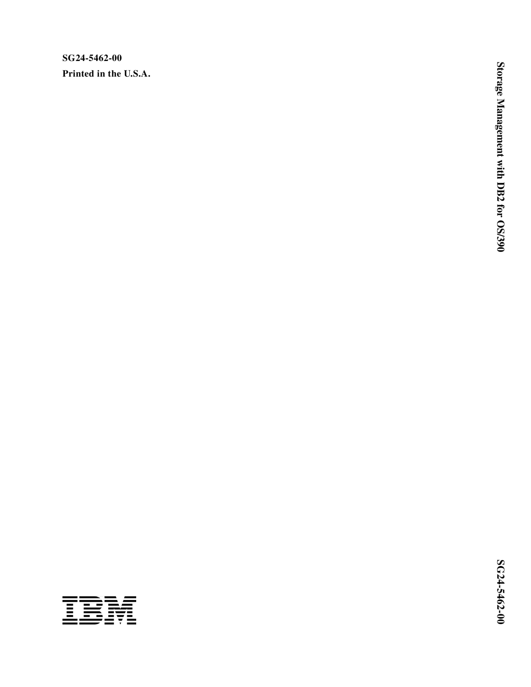 IBM 5655-DB2, 5695-DF1 manual Storage Management with DB2 for OS/390 SG24-5462 