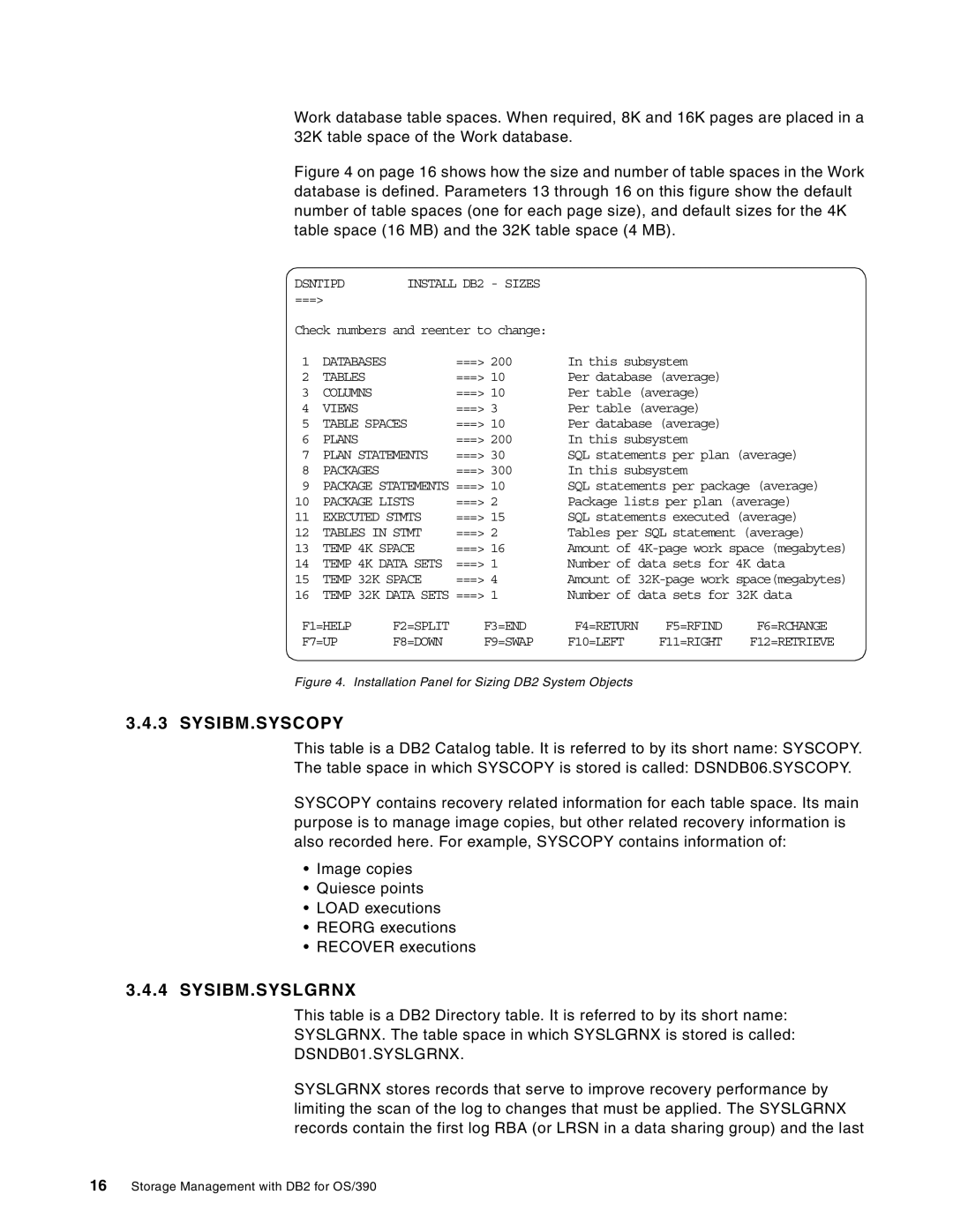 IBM 5655-DB2, 5695-DF1 manual DSNDB01.SYSLGRNX 