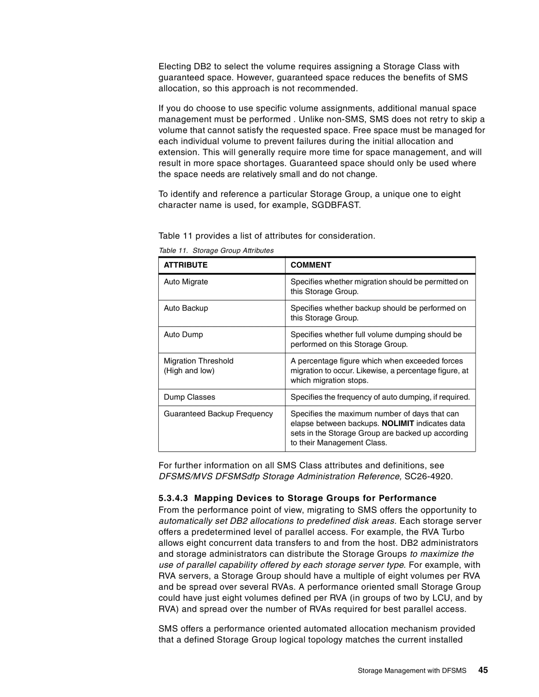 IBM 5695-DF1, 5655-DB2 manual Mapping Devices to Storage Groups for Performance 