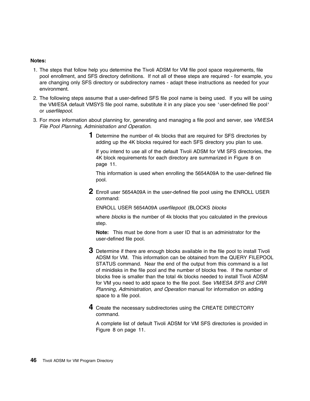 IBM 5697-VM3 manual Tivoli Adsm for VM Program Directory 