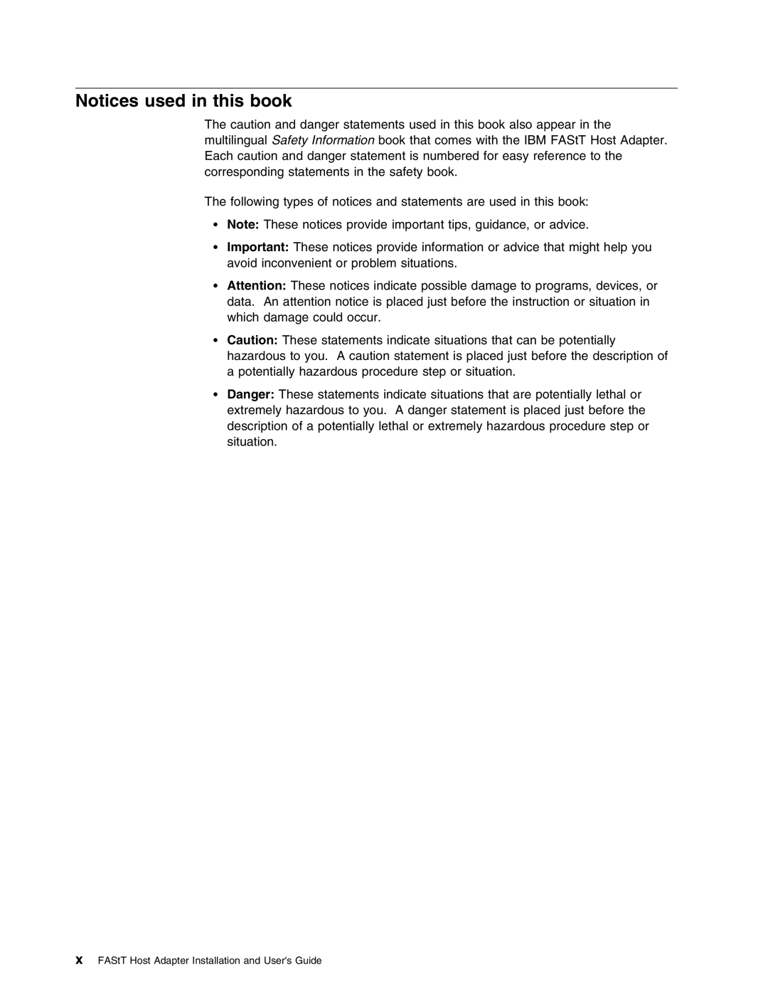 IBM 59P5712 manual FAStT Host Adapter Installation and Users Guide 