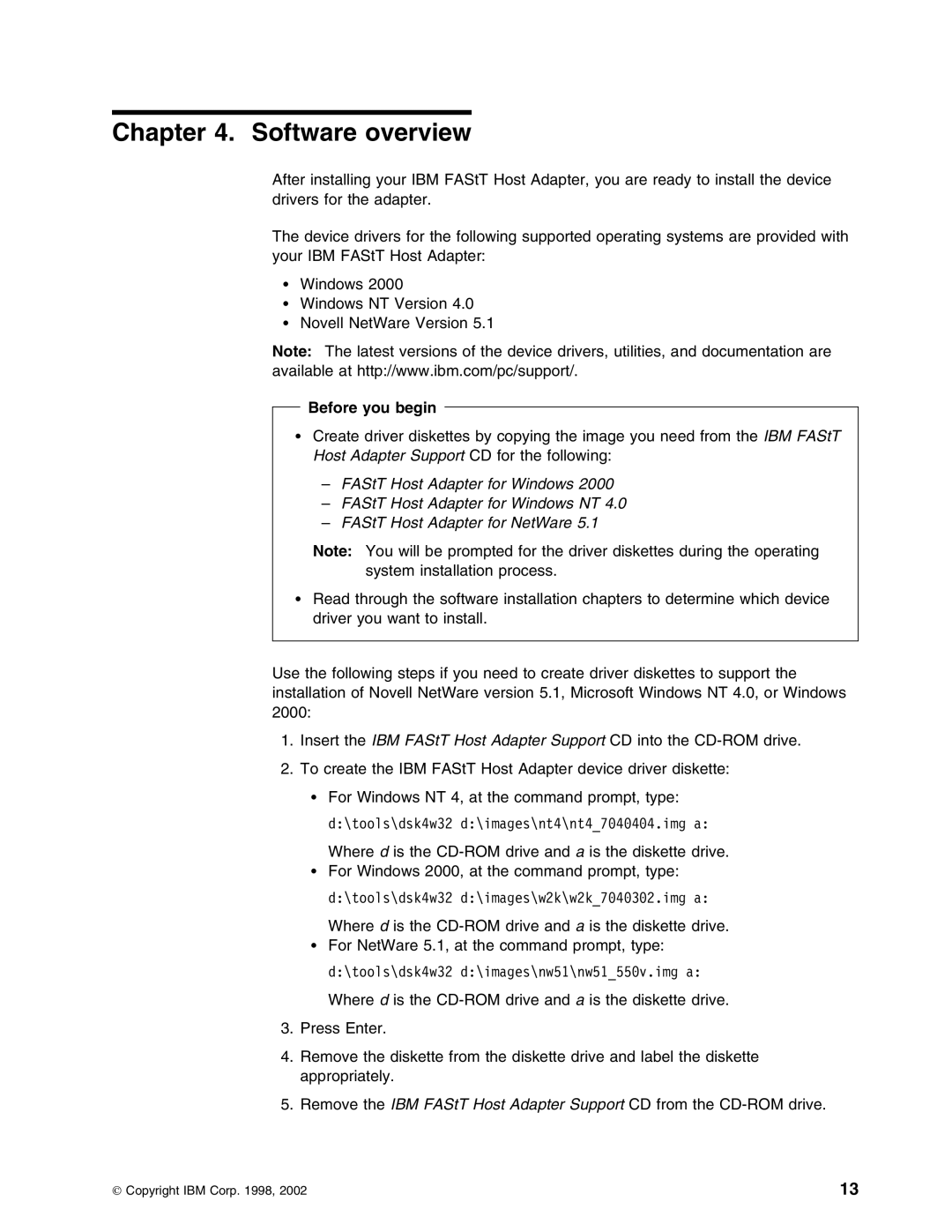 IBM 59P5712 manual Software overview 