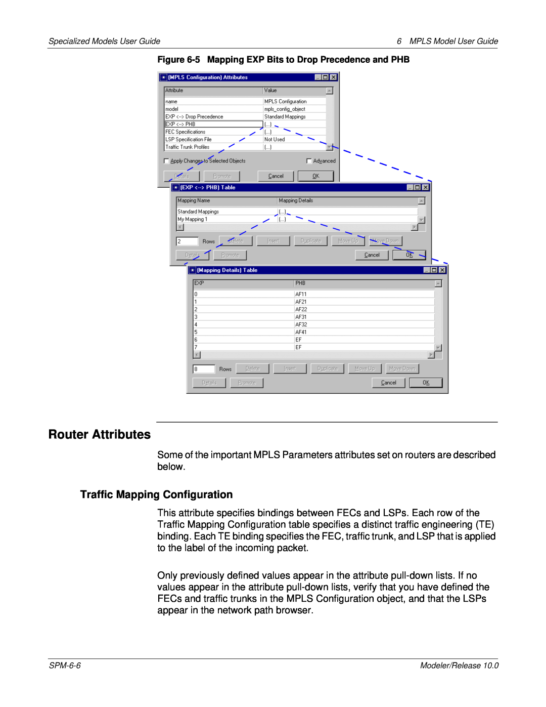 IBM 6 MPLS manual Router Attributes, Traffic Mapping Configuration 