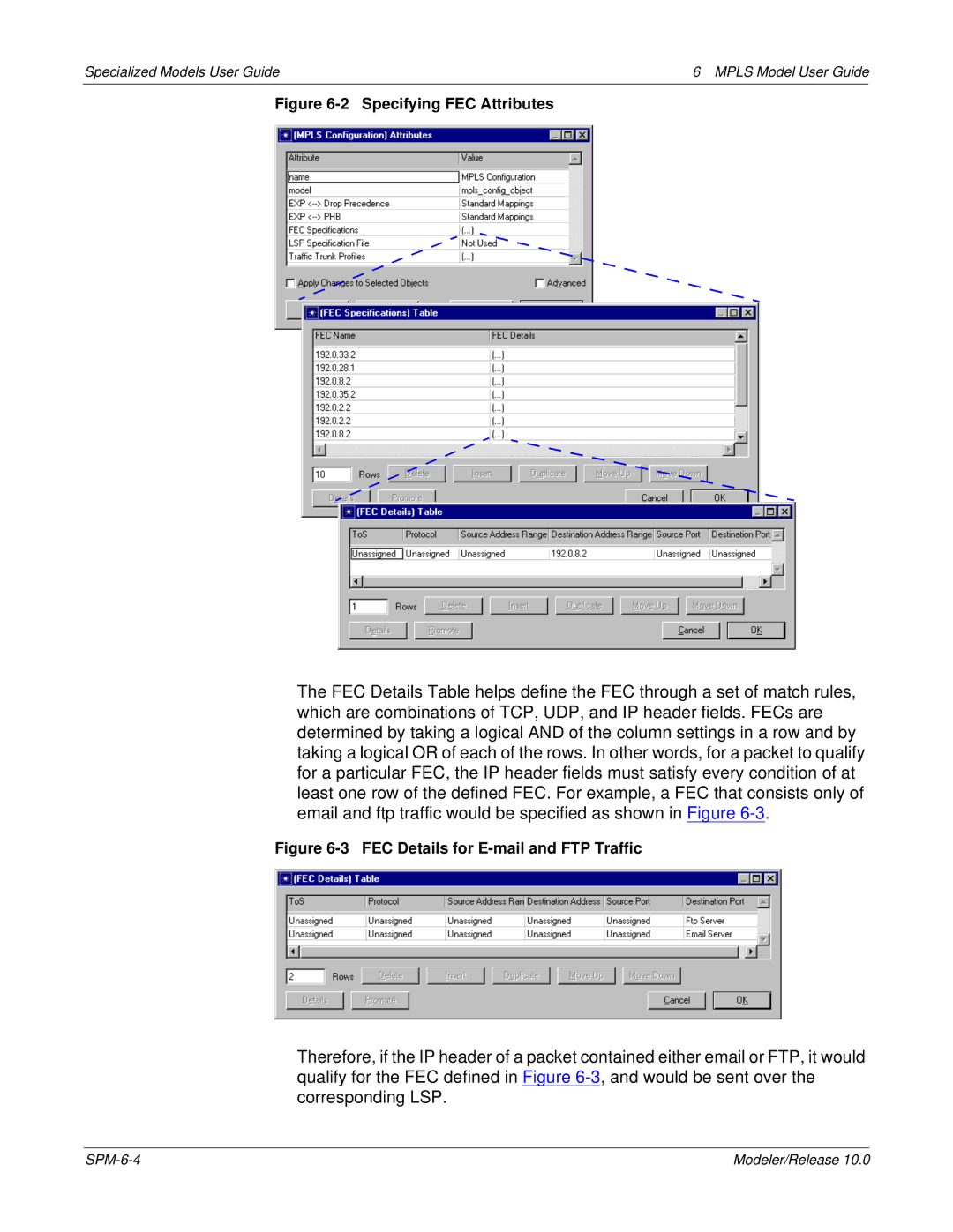 IBM 6 MPLS manual Specifying FEC Attributes 