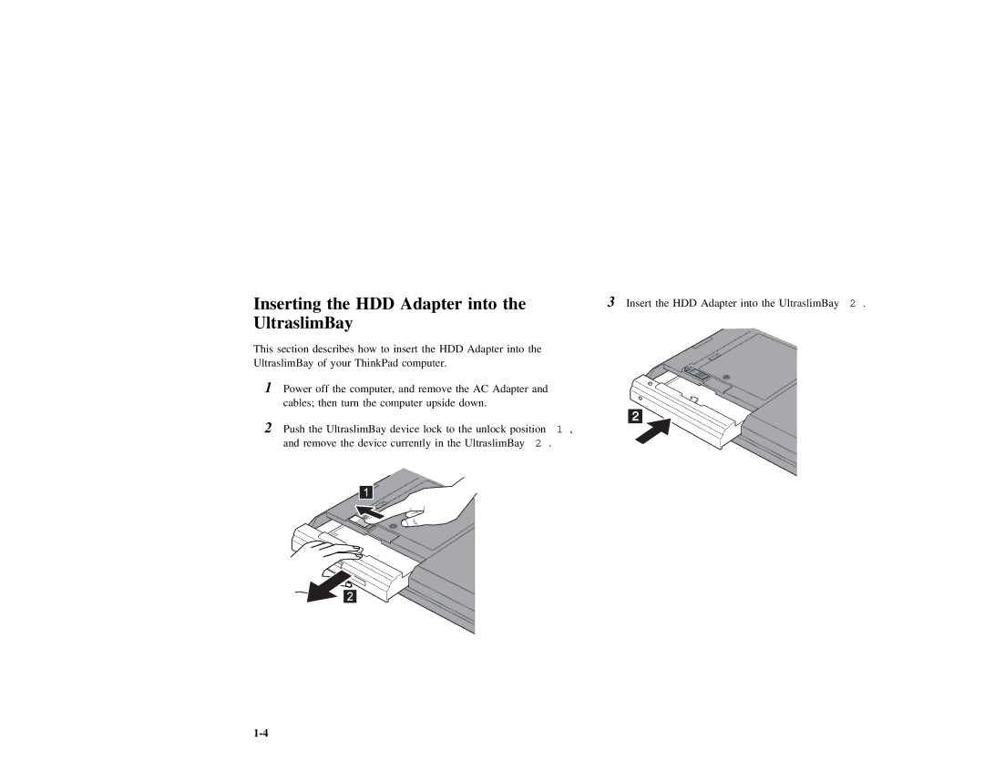 IBM 600 manual Into, UltraslimBay 